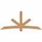 Ekena Millwork Alberta Smooth Timber Gable Bracket, Western Red Cedar, 84"W x 38"H x 1 1/2"D x 5 1/2"F, 11/12 Pitch GBW084X38X0206ALB00SWR - alternate 1